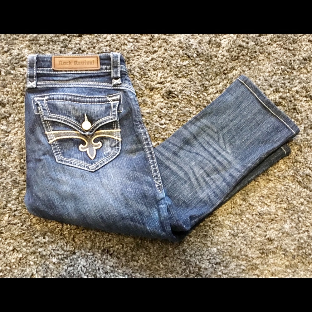Rock Revival “Stephan” Capri Jeans Sz 29